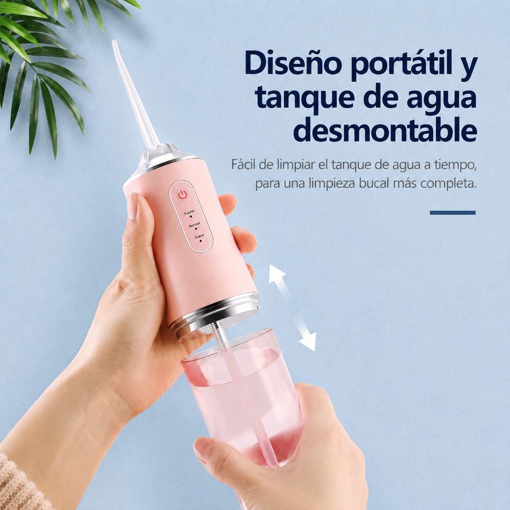 😁Irrigador dental eléctrico - Limpieza Profunda Donde el Cepillo No Llega