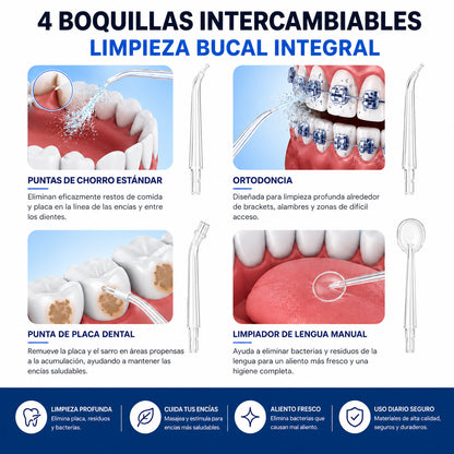 Irrigador dental eléctrico