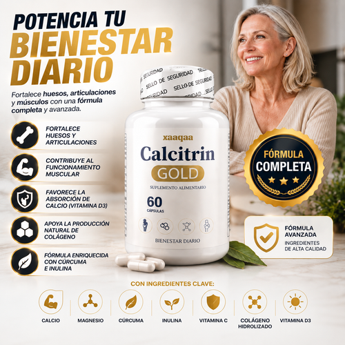 💛 CALCITRIN GOLD - Nutrición Completa para tus Huesos, Articulaciones y Músculos