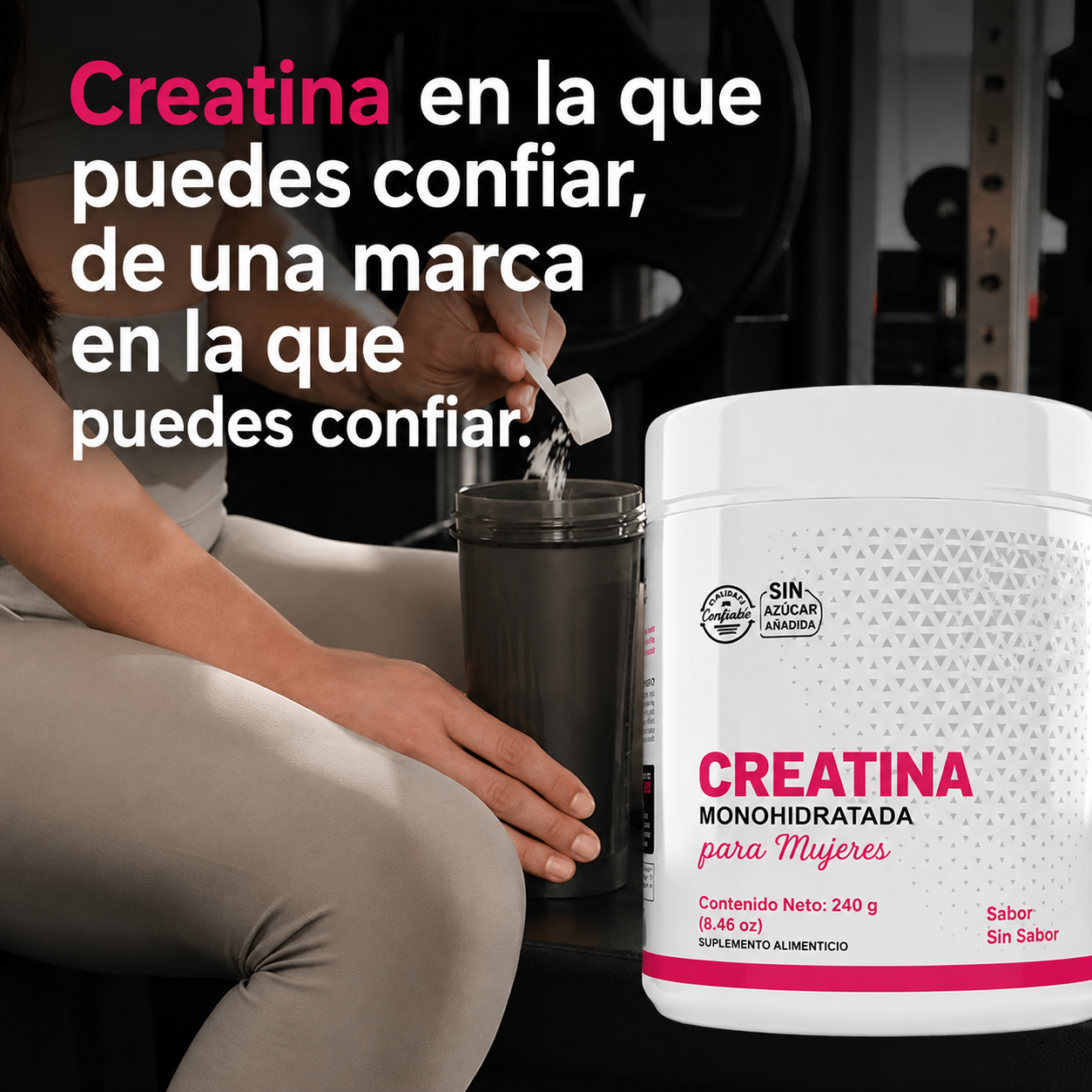 🍑Creatina for women- ¡Desarrolla Tus Glúteos y Lleva Tu Entrenamiento al Siguiente Nivel!