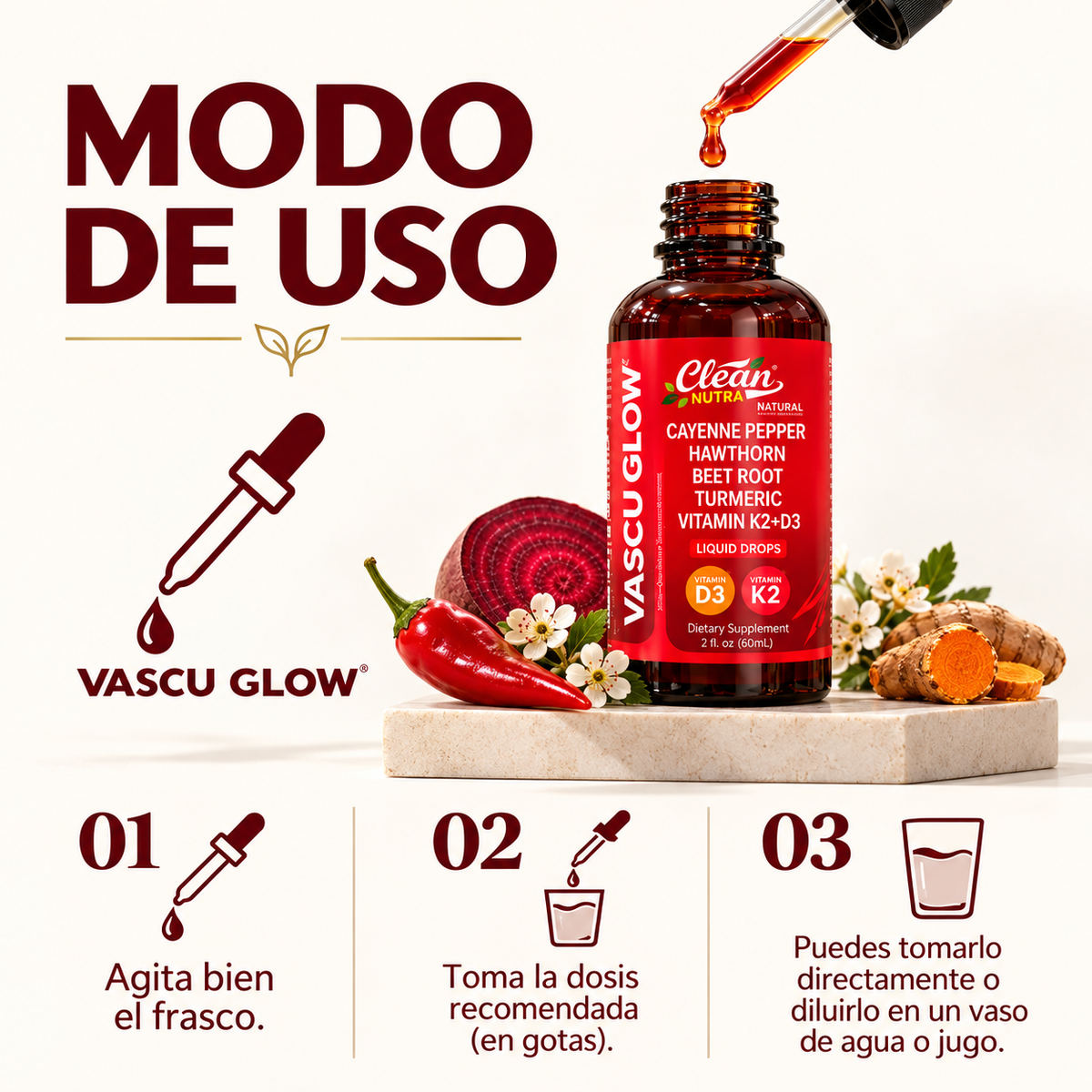 Vascu Glow Gotas – Circulación, Energía y Vitalidad Diaria