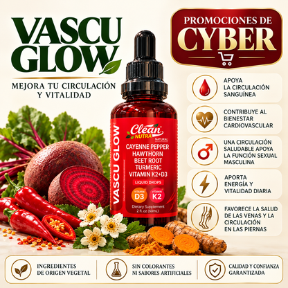 Vascu Glow Gotas – Circulación, Energía y Vitalidad Diaria
