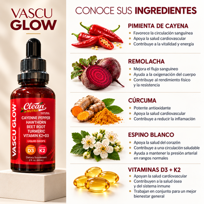 Vascu Glow Gotas – Circulación, Energía y Vitalidad Diaria