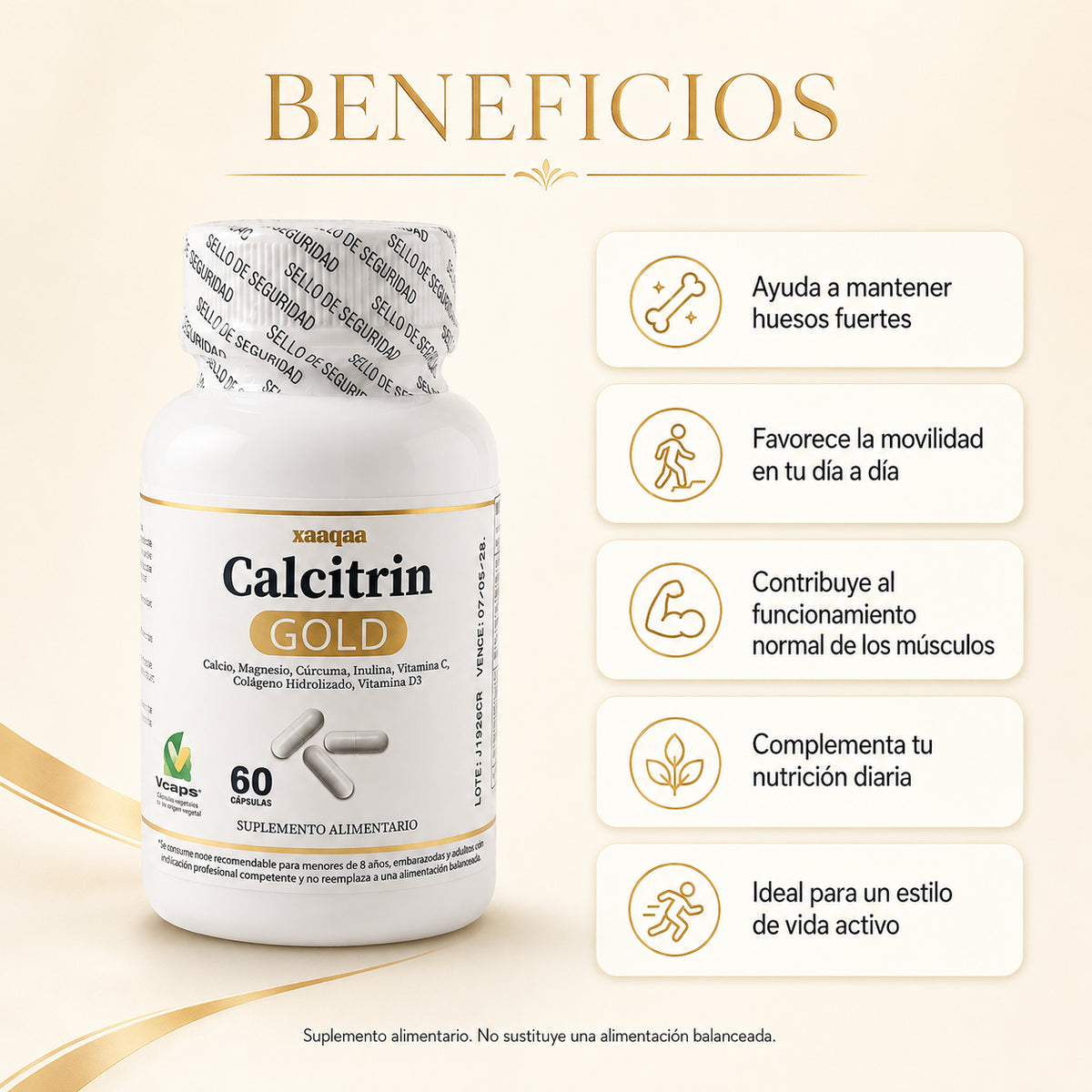 Calcitrin Gold — No es la edad, es lo que le falta a tus huesos