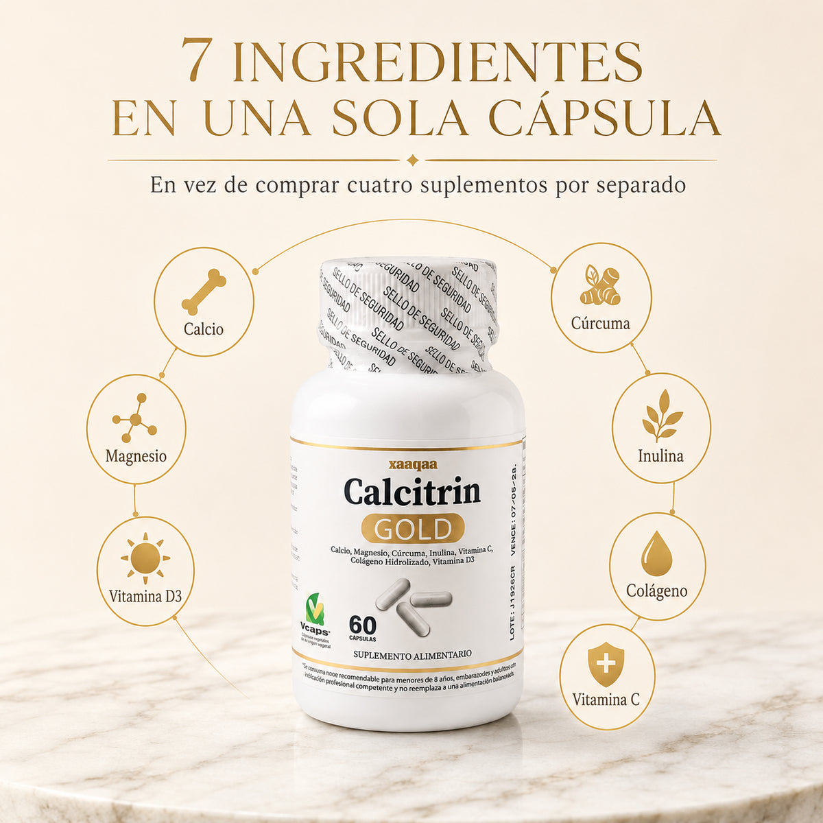 Calcitrin Gold — No es la edad, es lo que le falta a tus huesos